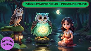 Kids Bedtime Stories | Mila's Mysterious Treasure Hunt | English Fairy Tales | Read Aloud