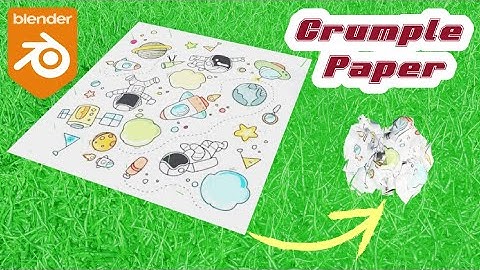 Blender Tutorial Crumpled Paper modeling