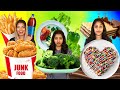 Healthy food vs junk food challenge  part 2      pullothi