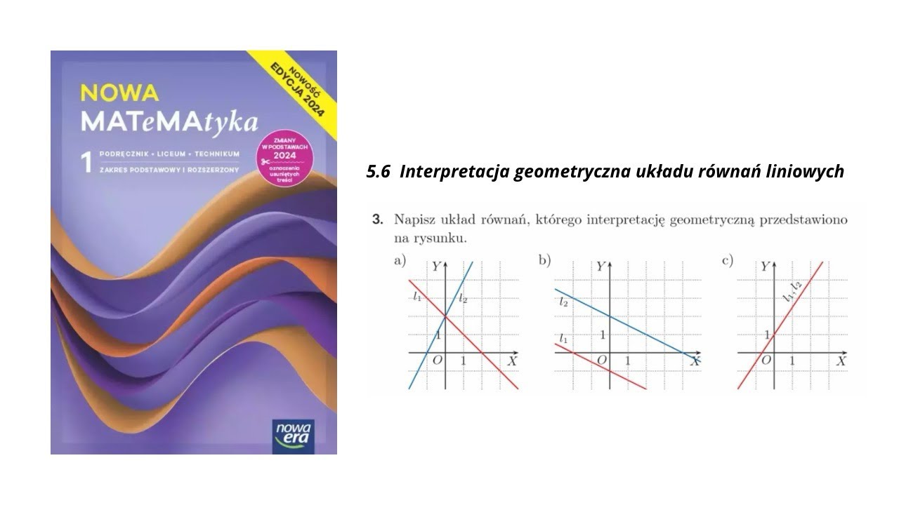 Zad3/250 Napisz układ równań, którego interpretację geometryczną