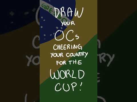Draw your ocs cheering your country in the world cup! #worldcup2022