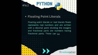 Celebrity Integer Literals and its types in Python Net Worth