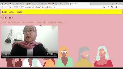 My Simple Website (Made by CSS-HTML) #ILO #ClevioCoderCamp #Digdev #WomenDigitalDevelopmentSkillUp