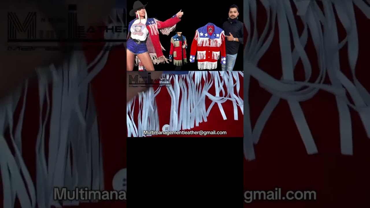 American Flag Fringe Jacket Custom order ready. 