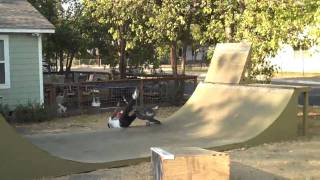 FrontYard BMX MiniRamp Session.