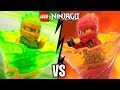 LLOYD vs KAI LEGO Ninjago Spinjitzu Slam Battle & Spinner Sets Review 70681 70674