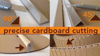 DIY precise cardboard cutting