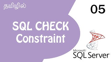 SQL CHECK Constraint |  Tutorial in Tamil | Tamil Programmer