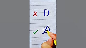How to write letter D 🤩|#shorts #calligraphy|@artunnel