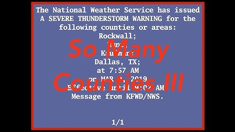 EAS Reenactment Mock: So Many Counties III