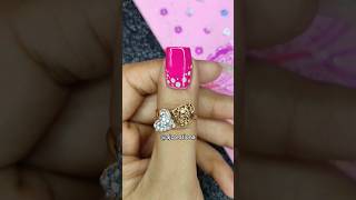 Easy DIY No tool design nail art for beginners at home using Toothpick #nailart #naildesign #barbie