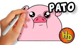 HOW TO DRAW TO PATO GRAVITY FALLS | COMO DIBUJAR A PATO GRAVITY FALLS