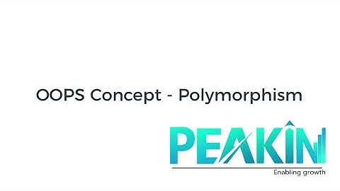 Know Your OOPS concepts - Static Polymorphism