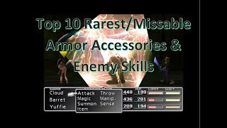 Top 10 Rarest\/Easily Missed Armor Accessories \& Enemy Skills