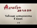 Таблицы истинности в Excel. Решаем логические выражения [Алгебра логики] #4