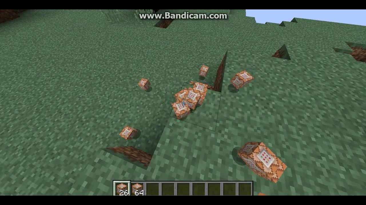 Minecraft tek komut bloğu ile Herobrine zırhı yapımı
