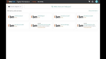 An overview of an external portal in BMC Digital Workplace 20.02