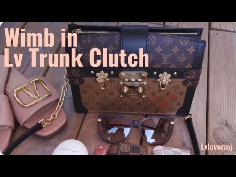 LOUIS VUITTON Trunk Clutch Reverse Monogram Crossbody Bag Brown