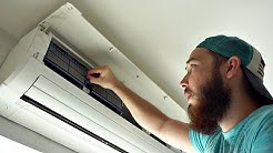 HOW TO CLEAN AIR CONDITIONER FILTERS! 