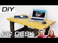 【DIY】2×4コンセント付き【お洒落なPCデスク】の作り方Making PC DESK
