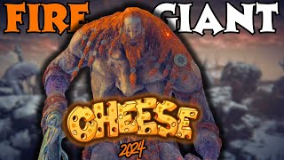 FIRE GIANT Elden Ring CHEESE - INSANE Cheese Strategy to Beat the FIRE GIANT Without Fight in 2024 🔥