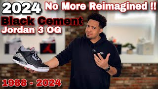 GREAT NEWS 🚨 Big Update On The Upcoming Jordan 3 Black Cement 2024