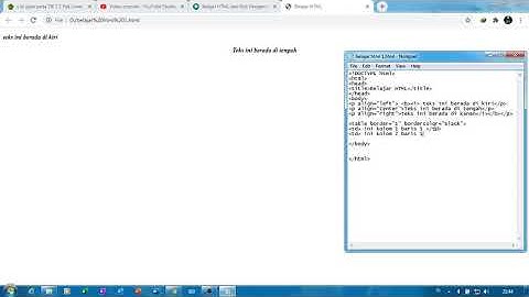 Dasar Dasar HTML untuk belajar Pemrograman Web 1