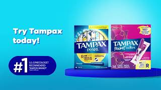 Try Tampax Pearl for all day* comfort and protection