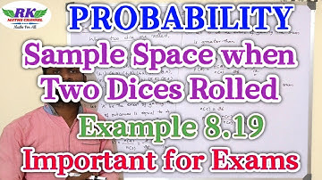 TN 10th Maths|Probability|Two Dice Problem|Example 8.19|in tamil