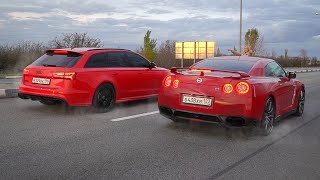 ЧТО БЫЛО ДАЛЬШЕ?? AUDI RS6 750л.с. vs NISSAN GTR 700л.с.