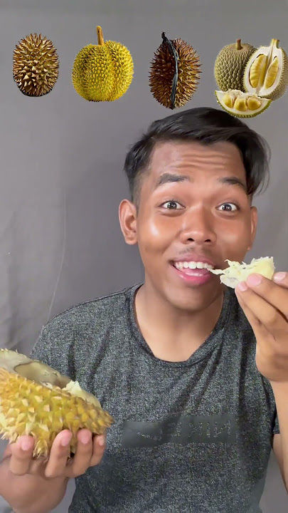 Makan satu buah durian montong #asmr #mukbang #makanemoji
