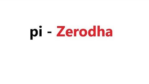 PI software / zerodha / how to download zerodha PI  software ??? Desktop version