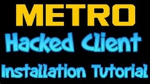 How To Install The Metro Hacked Client To Your Minecraft 1.8.4/1.8