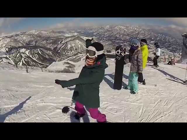 白馬八方尾根　春菜＆りさ　vol.02　スノーボード動画　PV ski snowboard