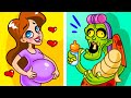 Normal Family vs Zombie Family | My Babysitter Is A Zombie Barbie by Avocado Family