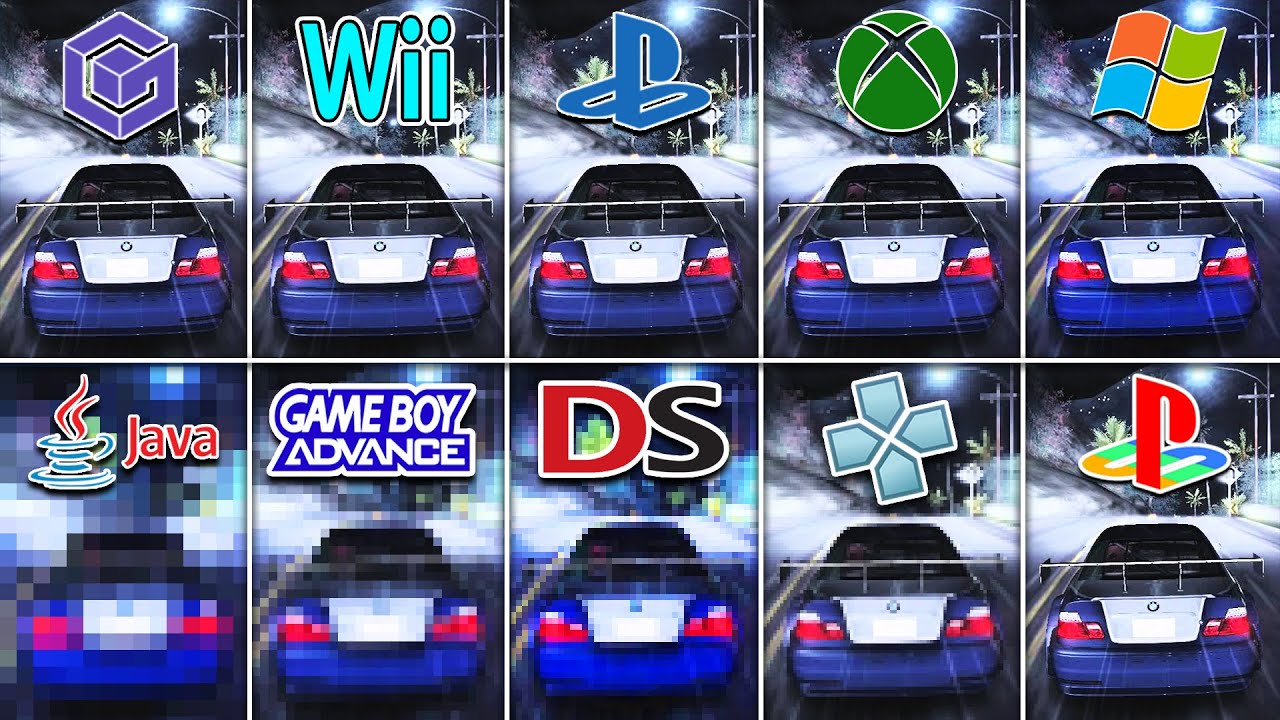 Need for Speed Carbon (2006) PC vs PS2 vs Xbox 360 vs PS3 vs Wii vs GBA vs Java vs DS vs PSP vs GC