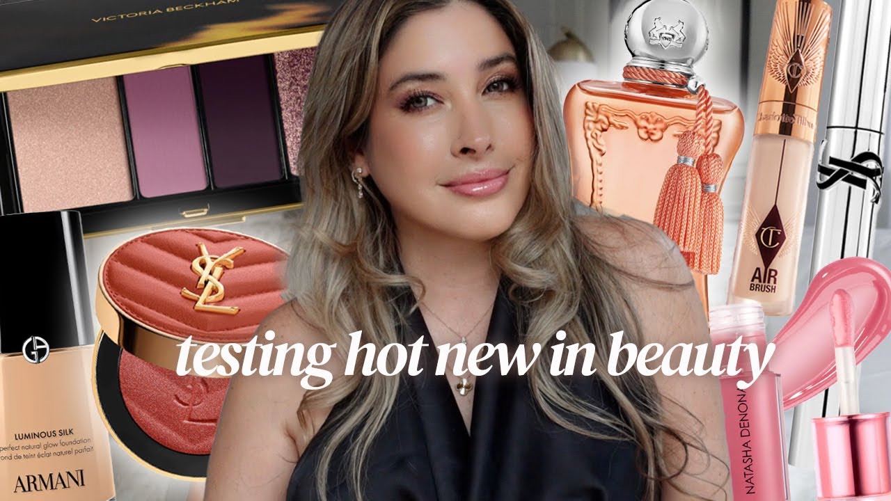 HOT NEW BEAUTY RELEASES Try On HAUL 🔥 Victoria Beckham ORCHID Eyeshadow, CHARLOTTE TILBURY Concealer