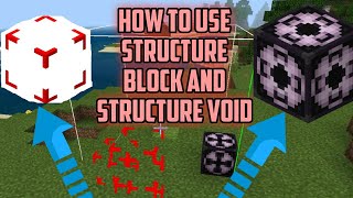 Minecraft How To Use Structure Block And Structure Void Secret Blocks