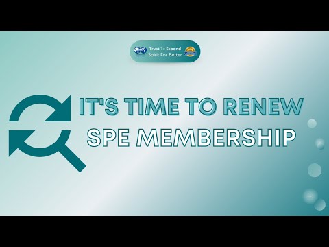 How to renew SPE Membership