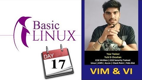 Basic Linux Training Day - 17 | Linux & Unix Tutorial for Beginner | VIM in Hindi