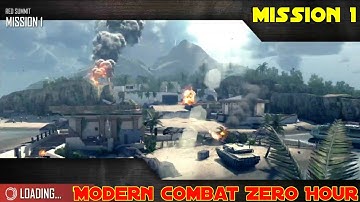 Modern Combat 4: Zero Hour Android/IOS ll Mission 1: Red Summit ll Walkthrough - Gameplay Part 1