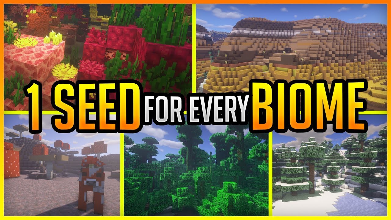 1 Seed For Each Biome In Minecraft 1 16 5 Erikonhisperiod Youtube