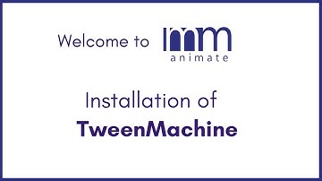 Tween Machine Installation - Quick and easy. https://youtu.be/T1BAJjsXnOU