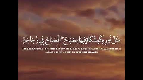 اللَّهُ نُورُ السَّمَاوَاتِ وَالْأَرْضِ❤️ | القارئ محمد النقيب