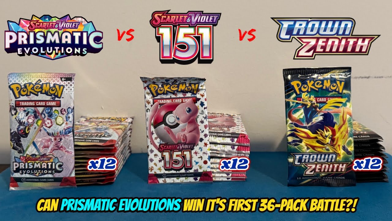 HE'S BACK!! PRISMATIC EVOLUTIONS vs POKEMON 151 vs CROWN ZENITH 36