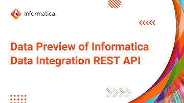 Informatica Data Integration REST API - Data Preview