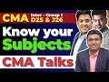 CMA Talks Ep2 | Know Your Subjects (Dec 2025/June 2026) ? @Nikunj Sir @Gourav Sir #Bishnu Sir