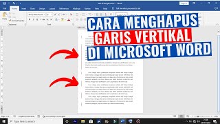 Cara Menghapus Garis Vertikal di Microsoft Word