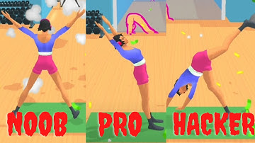 Noob vs Pro vs Hacker in Flex Run 3D Level 14 to 19