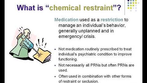Leslie Morrison  Behavioral Restraint and Seclusion May 2013